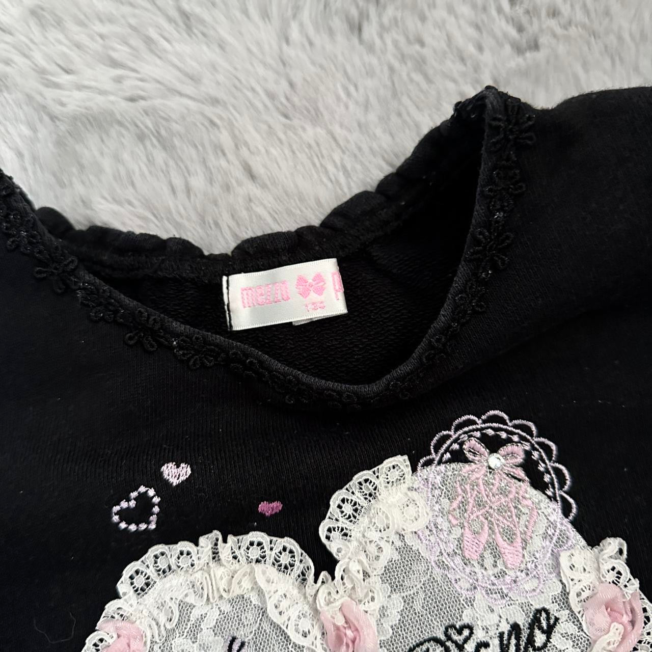 rare mezzo piano lace heart logo longsleeve ♡