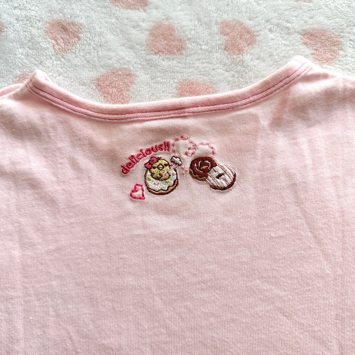 pink mezzo piano strawberry friends graphic longsleeve ☆🍓