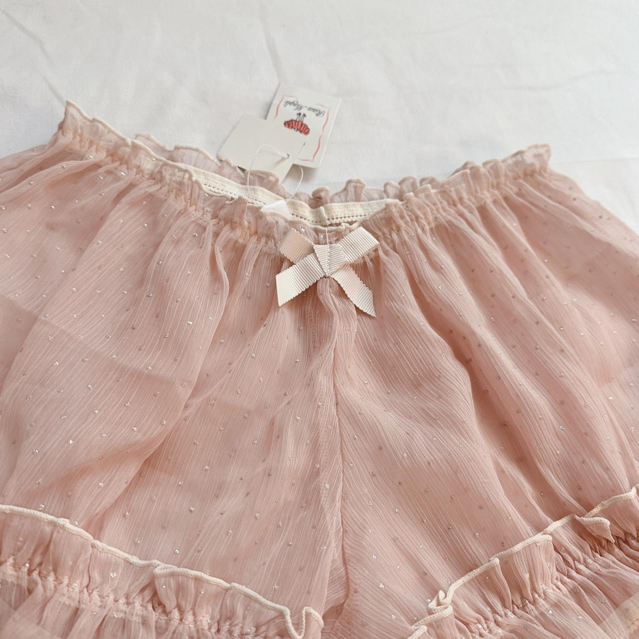 nwt risa magli pink glittery sheer bloomers ♡