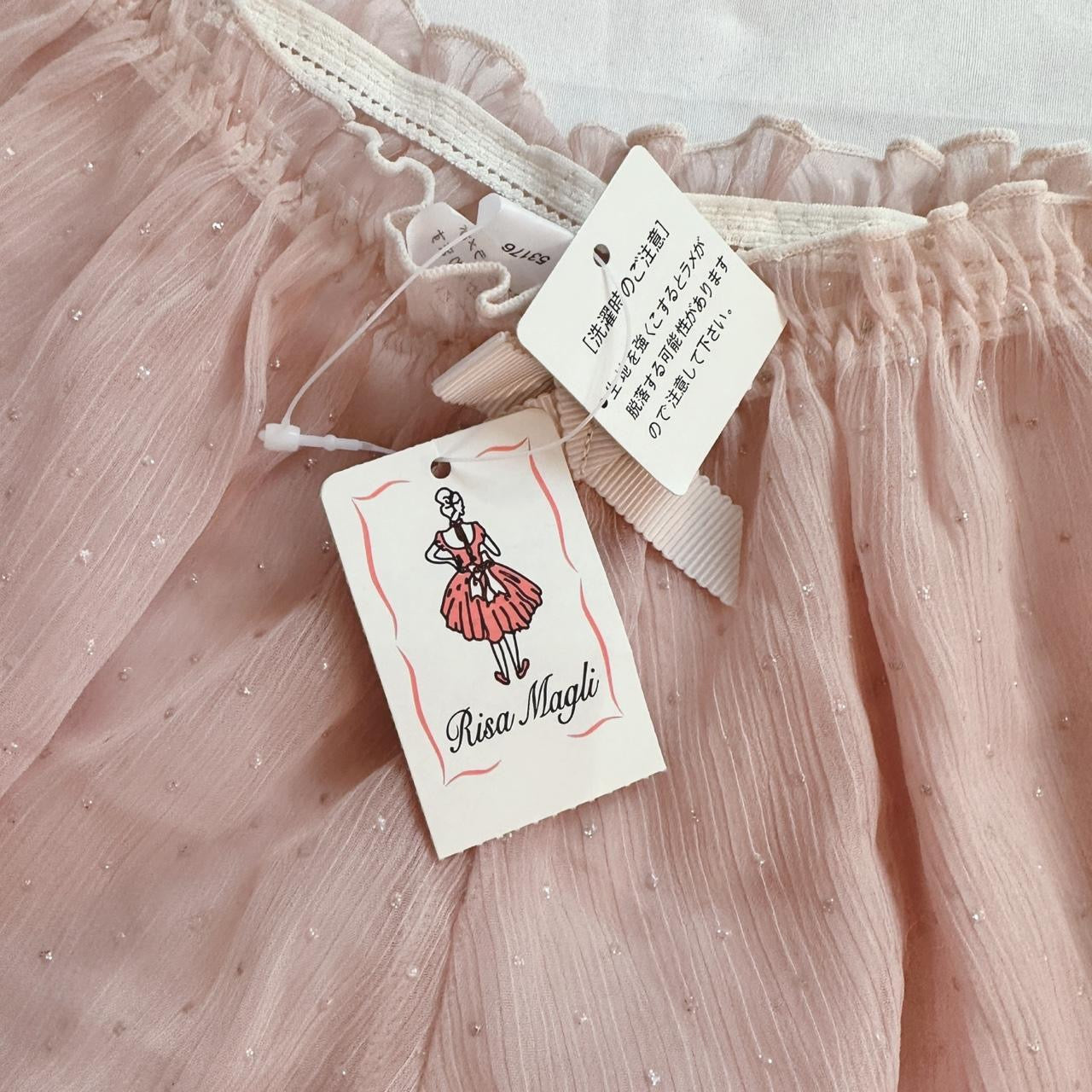 nwt risa magli pink glittery sheer bloomers ♡