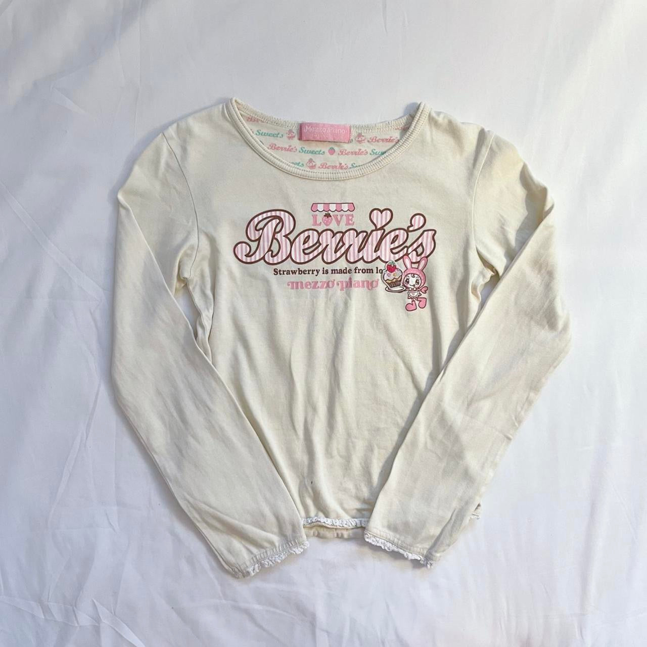 mezzo piano baby yellow berries strawberry shop longsleeve 🍓