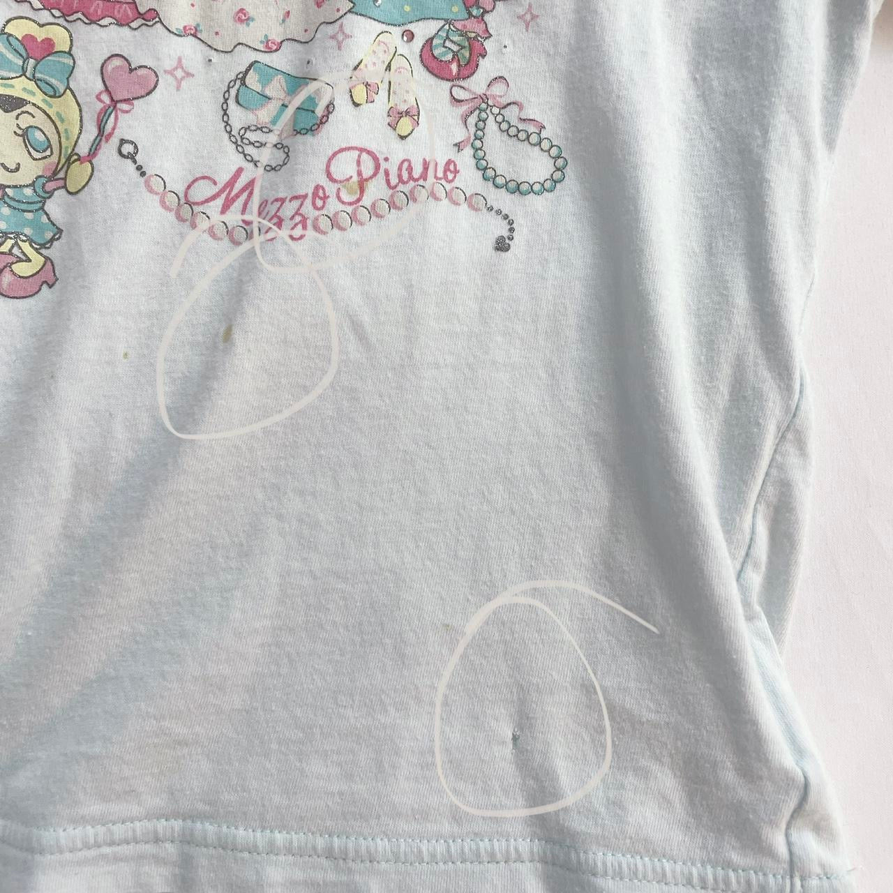 mezzo piano light blue "lovely princess" graphic tee ♡