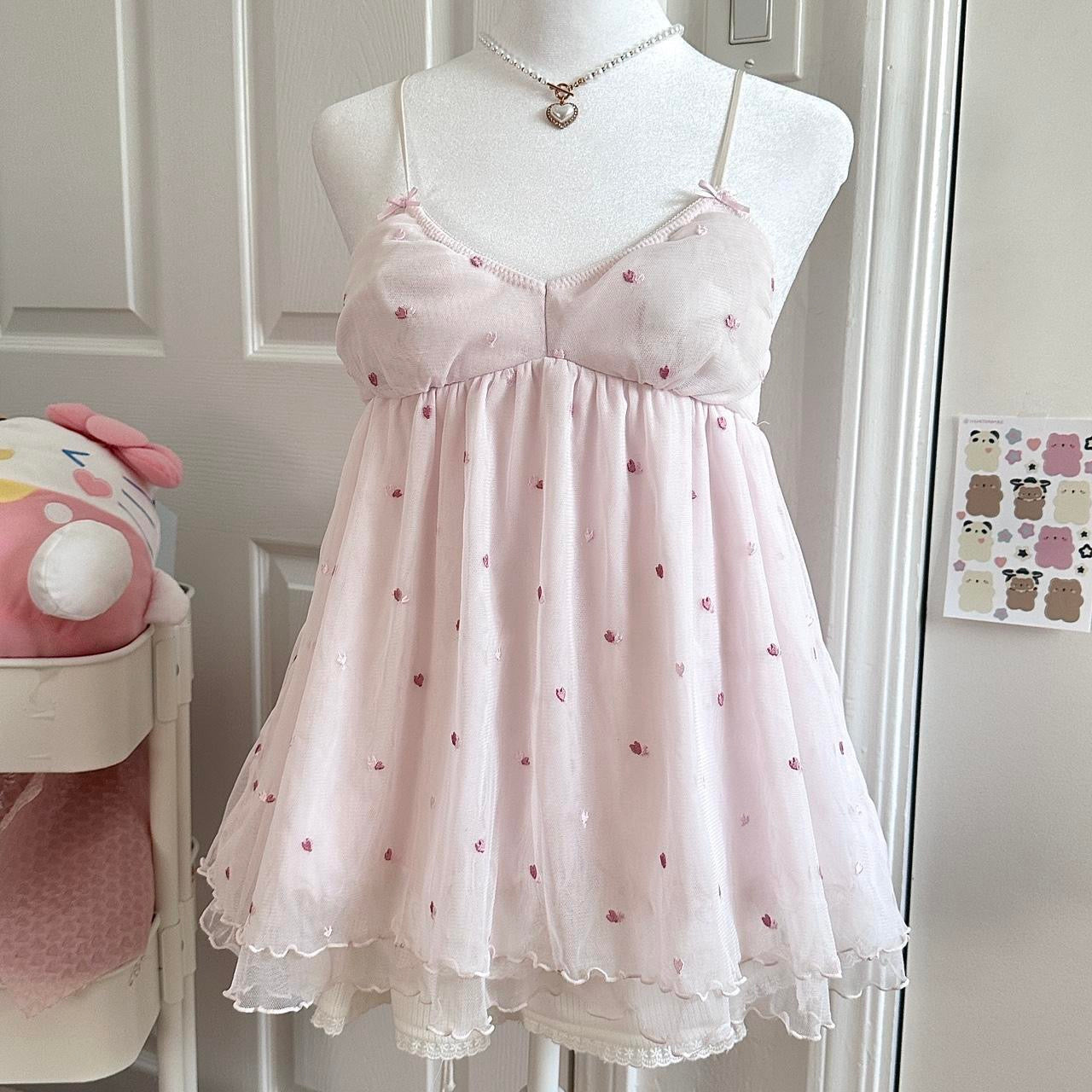 gelato pique pink hearts babydoll camisole ♡