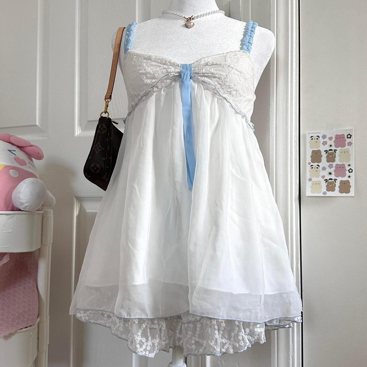 japanese babydoll cloud lace camisole & shorts set ♡