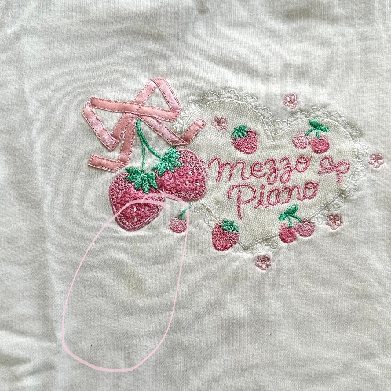 mezzo piano lovely strawberry pattern longsleeve ☆