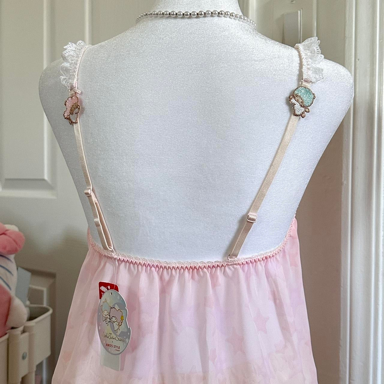 japanese little twin stars light pink camisole ☆