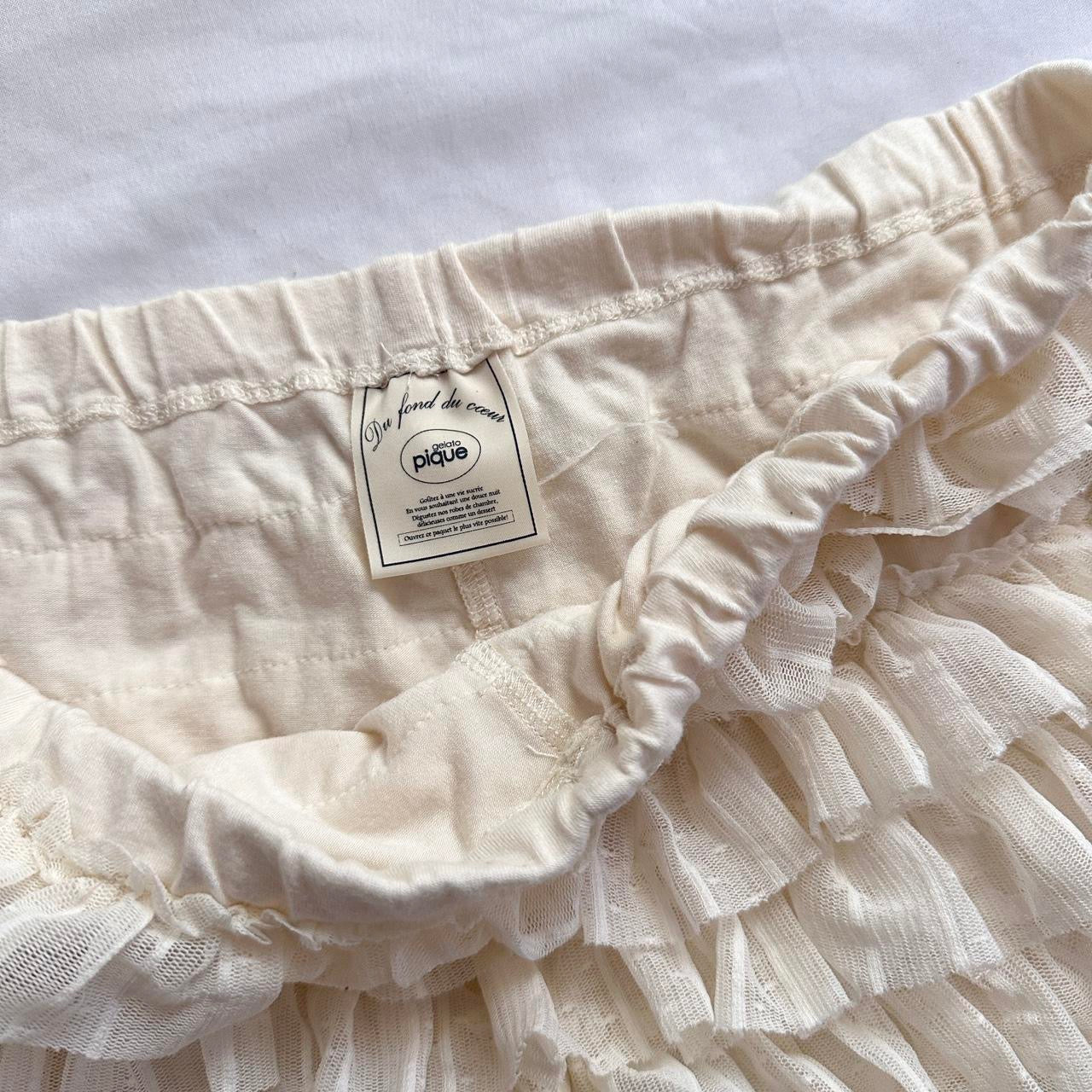 gelato pique cream lace ruffle bloomer shorts ☆