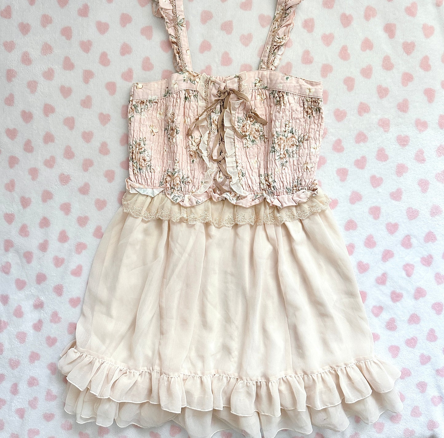 floral fairy tiered sleeveless dress ⋆ ˚｡⋆୨୧˚