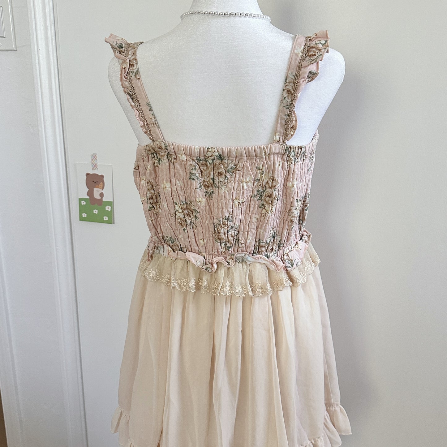 floral fairy tiered sleeveless dress ⋆ ˚｡⋆୨୧˚