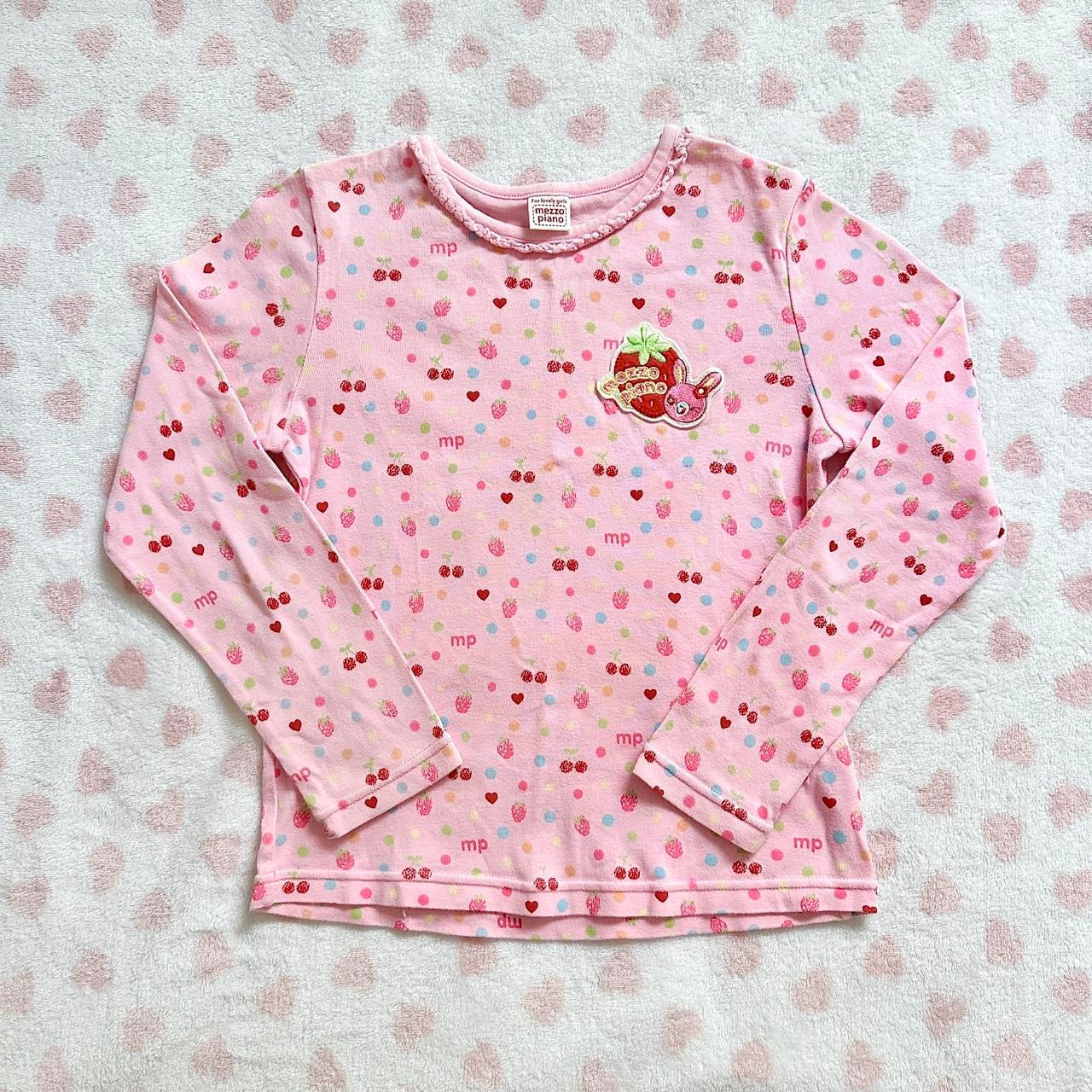 mezzo piano pink patterned long sleeve ⋆ ˚｡⋆୨୧˚