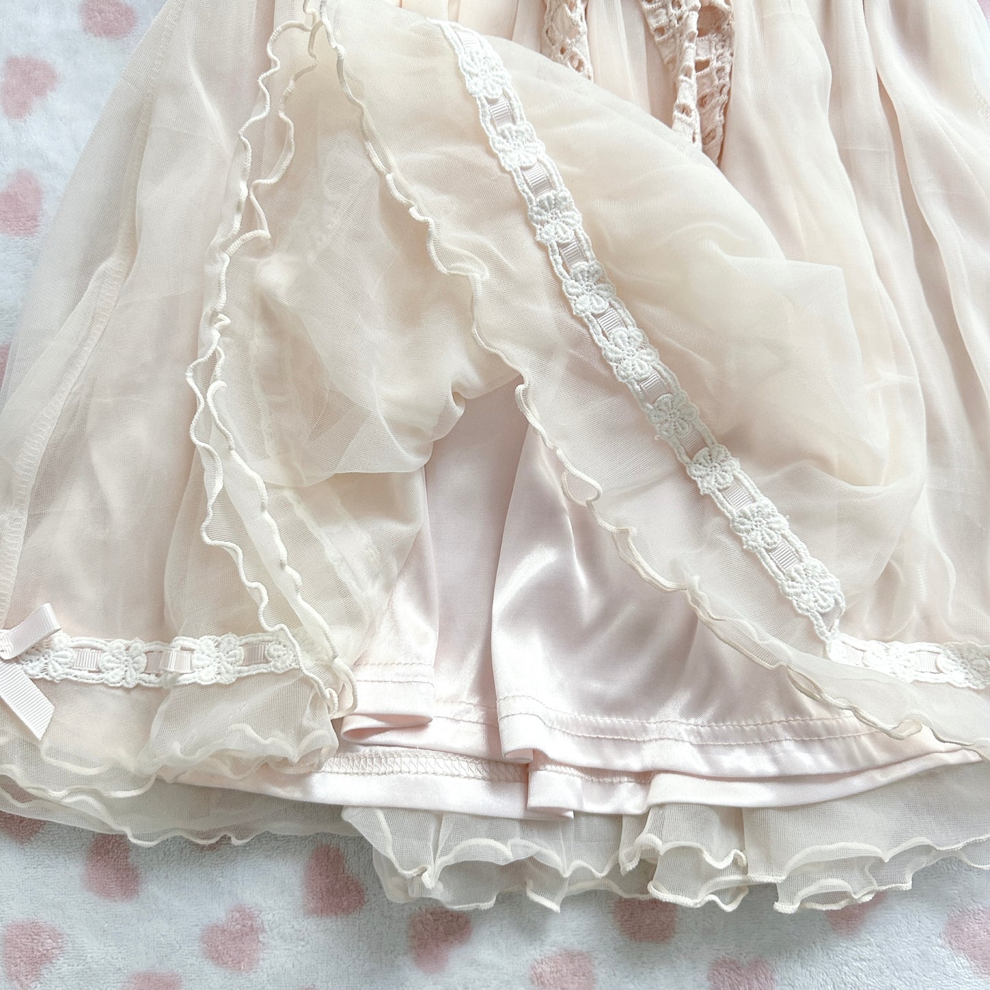 liz lisa light pink lace collar mini dress🍦⋆ ˚｡⋆୨୧˚